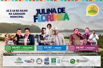 VEM AÍ 32ª FESTA JULINA DE FLORÍNEA